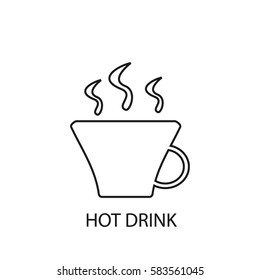 hot drink line icon
