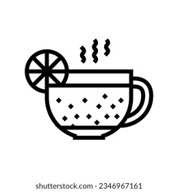 hot drink line icon vector. hot drink sign. isolated contour symbol black illustration