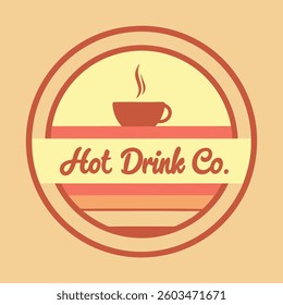 Hot Drink Logo Vector Art - Creative Beverage Branding Design