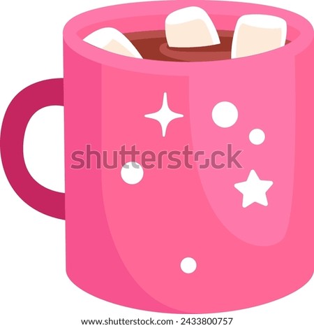 Hot Drink In Mug Vector Illustration