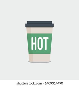 Hot Drink Paper Cup Vector Icon