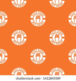 Hot drink pattern vector orange for any web design best