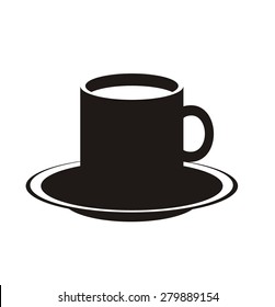 hot drink simple silhouette