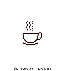 hot drink, steam, icon