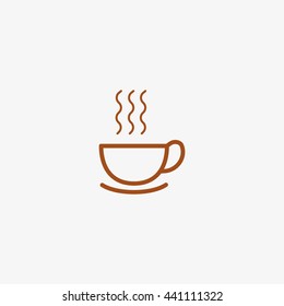 hot drink, steam, icon