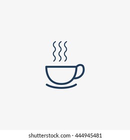 hot drink, steam, icon