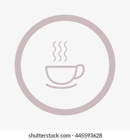 hot drink, steam, icon