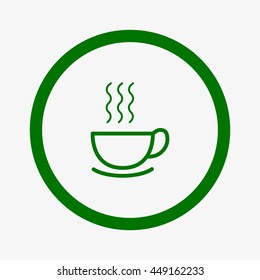 hot drink, steam, icon