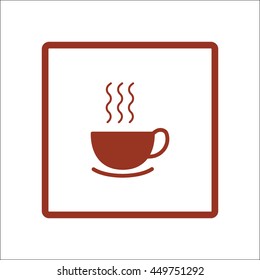 hot drink, steam, icon