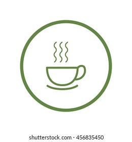 hot drink, steam, icon