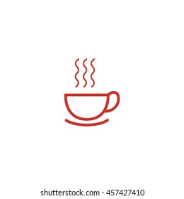hot drink, steam, icon