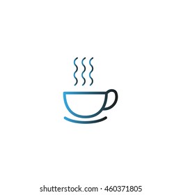 hot drink, steam, icon