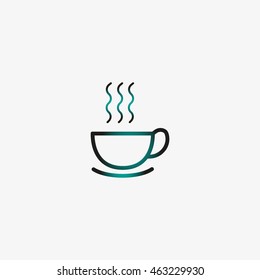 hot drink, steam, icon