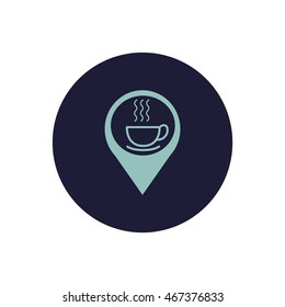 hot drink, steam, icon