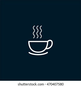 hot drink, steam, icon