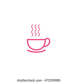 hot drink, steam, icon