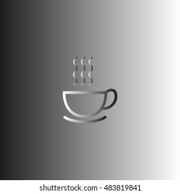 hot drink, steam, icon
