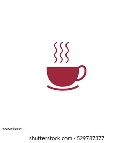 hot drink, steam, icon