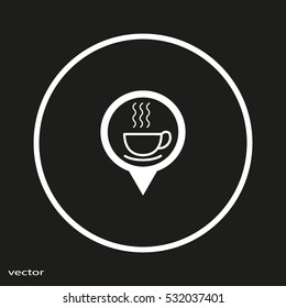 hot drink, steam, icon