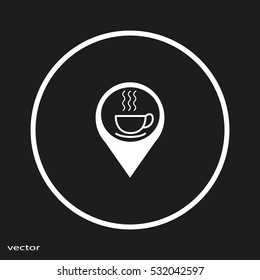 hot drink, steam, icon