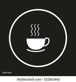 hot drink, steam, icon