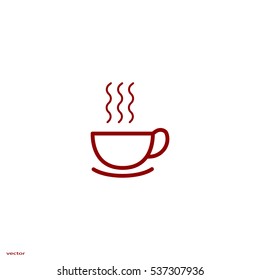 hot drink, steam, icon