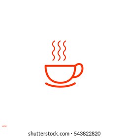 hot drink, steam, icon