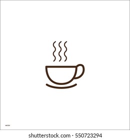 hot drink, steam, icon