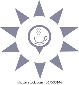 hot drink, steam, icon