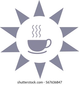 hot drink, steam, icon