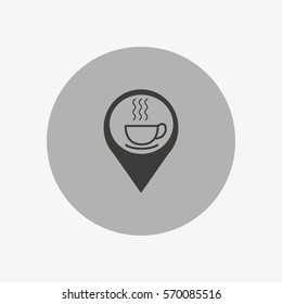 hot drink, steam, icon