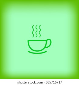 hot drink, steam, icon