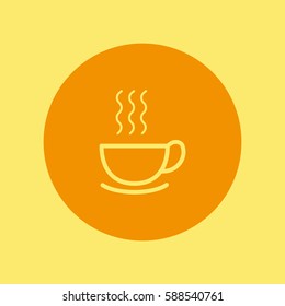 hot drink, steam, icon