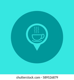 hot drink, steam, icon