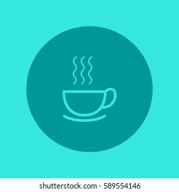 hot drink, steam, icon