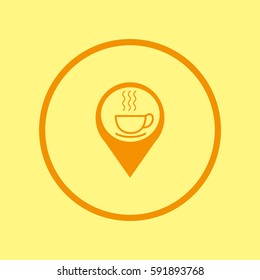 hot drink, steam, icon