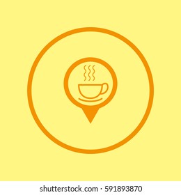 hot drink, steam, icon