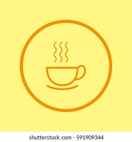 hot drink, steam, icon