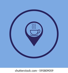hot drink, steam, icon