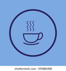 hot drink, steam, icon