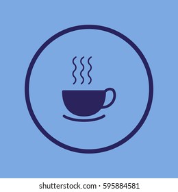 hot drink, steam, icon