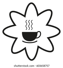 hot drink, steam, icon