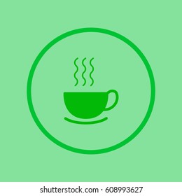 hot drink, steam, icon