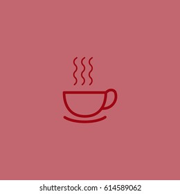 hot drink, steam, icon