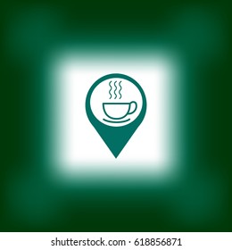 hot drink, steam, icon