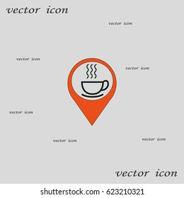 hot drink, steam, icon