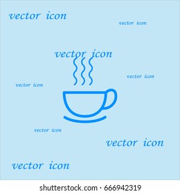 hot drink, steam, icon