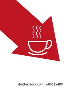 hot drink, steam, icon