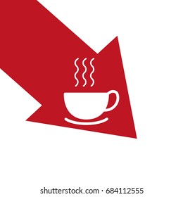 hot drink, steam, icon
