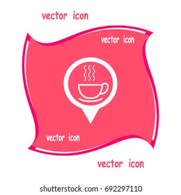 hot drink, steam, icon